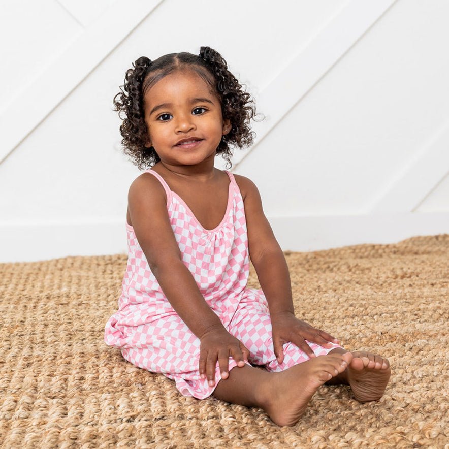 Pink Checks Jumpsuit