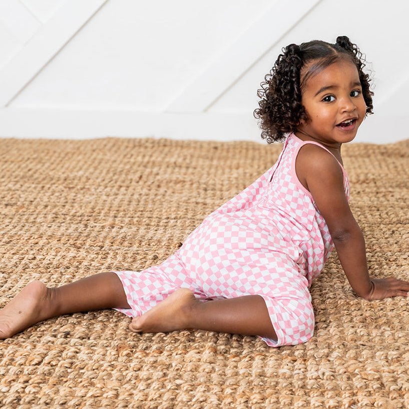 Pink Checks Jumpsuit