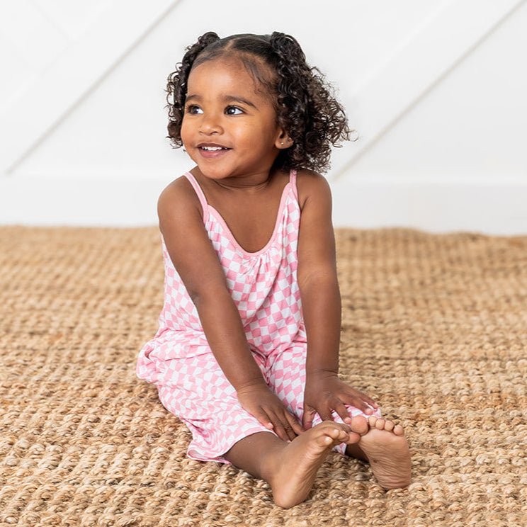 Pink Checks Jumpsuit