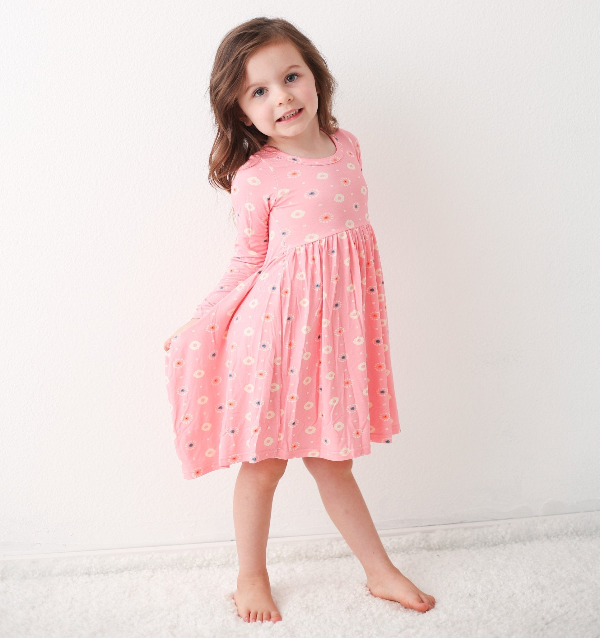 Pink Petals L/s Dress