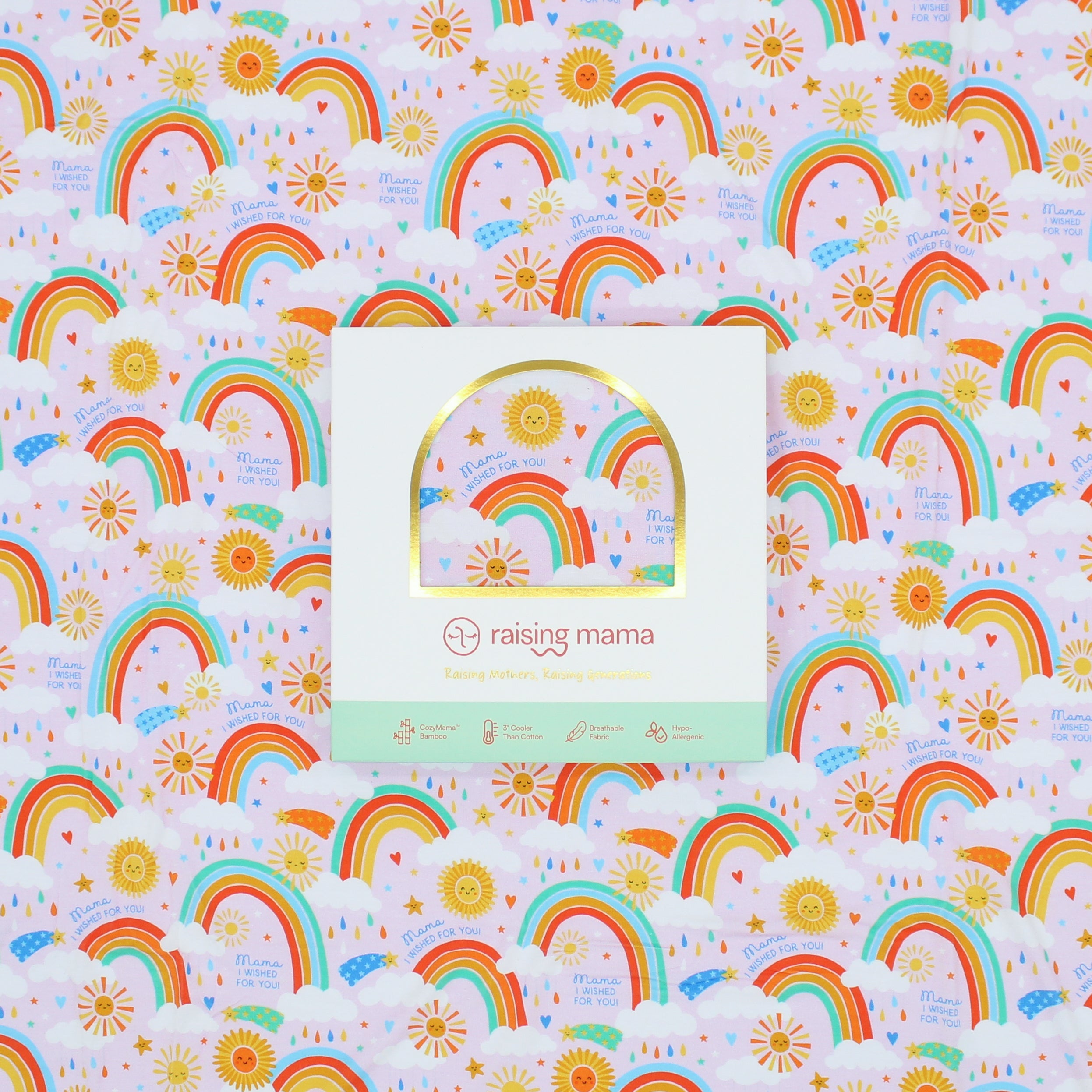 The Forever Swaddle Blanket | Here Comes The Sunshine (pink)