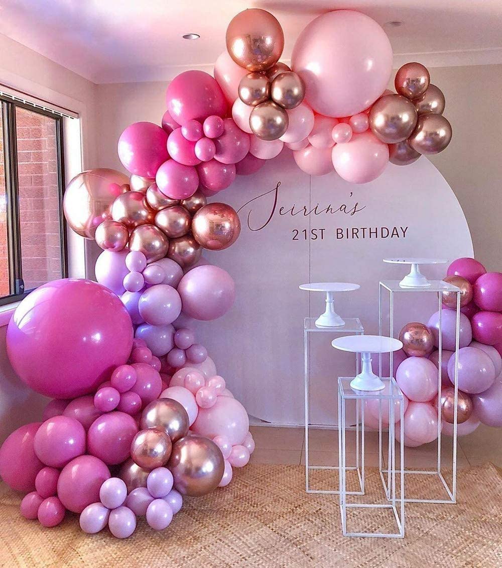Pink & Purple Ombre Balloon Garland Kit