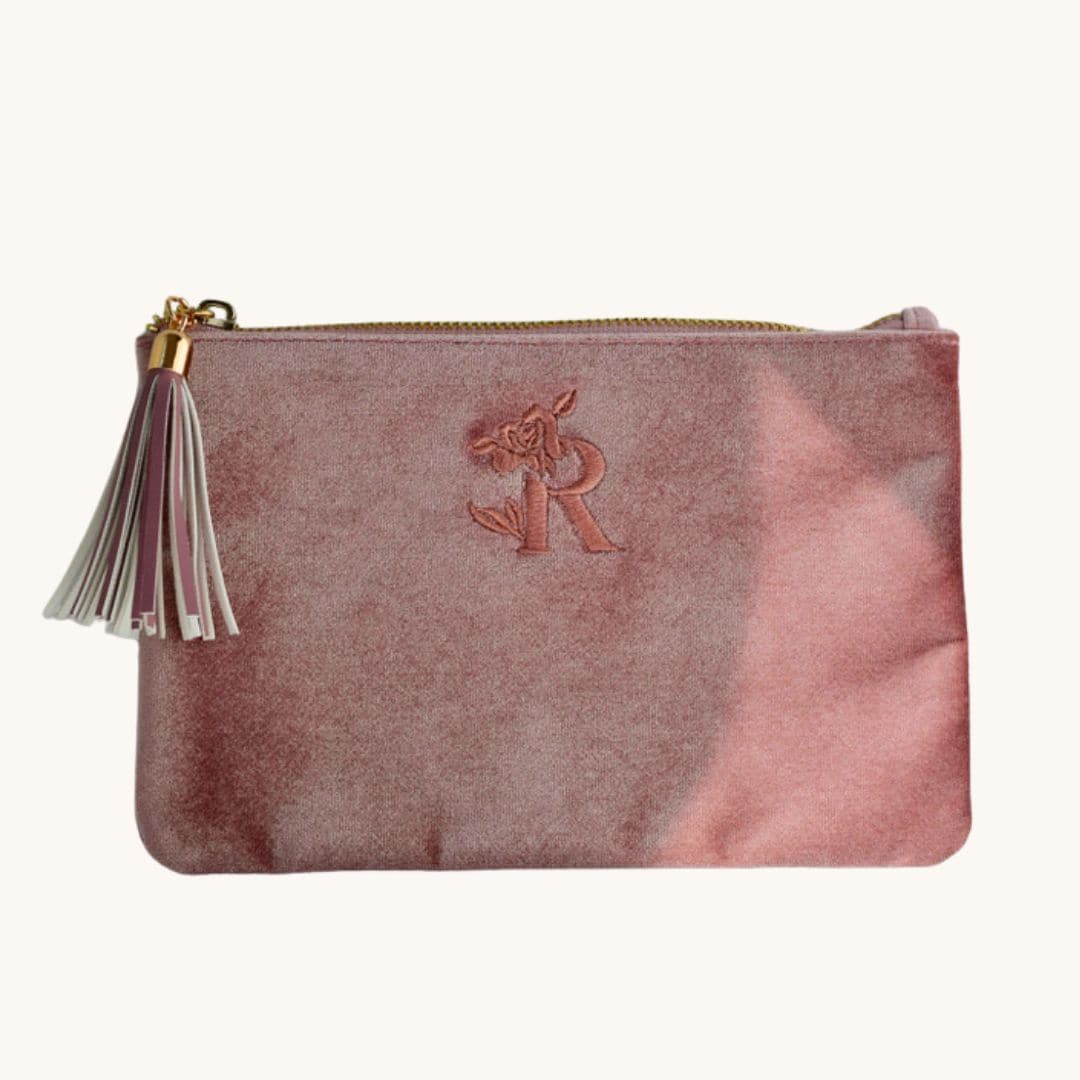 Rosebud Pink Velvet Bag