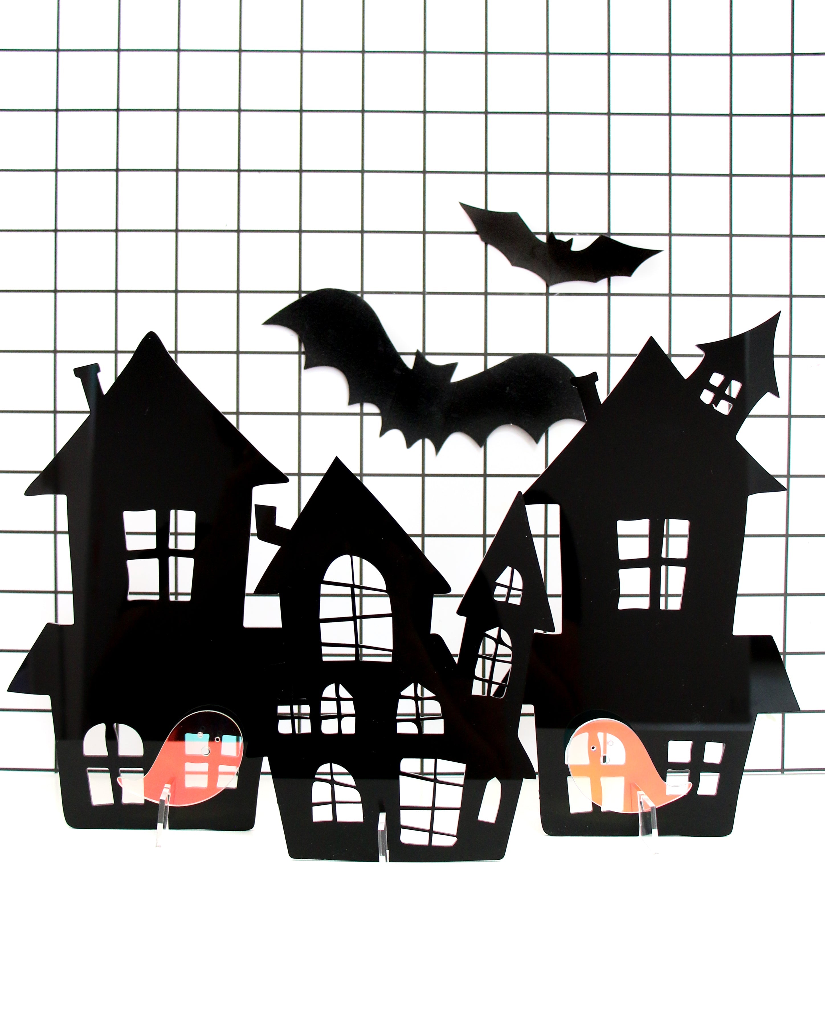Acrylic Haunted House Set - Black
