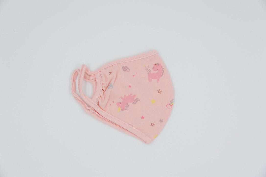 Organic Cotton Pink Toddler Face Masks