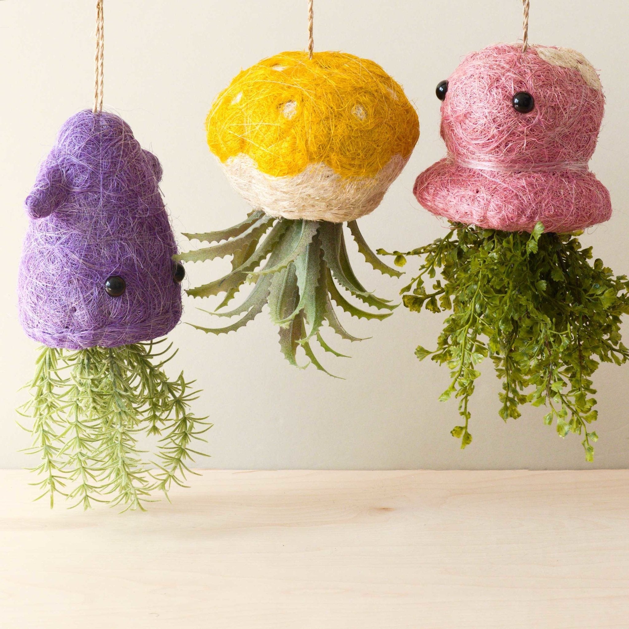 Octopus Planter For Air Plants - Handmade Hanging Planter | Likhâ