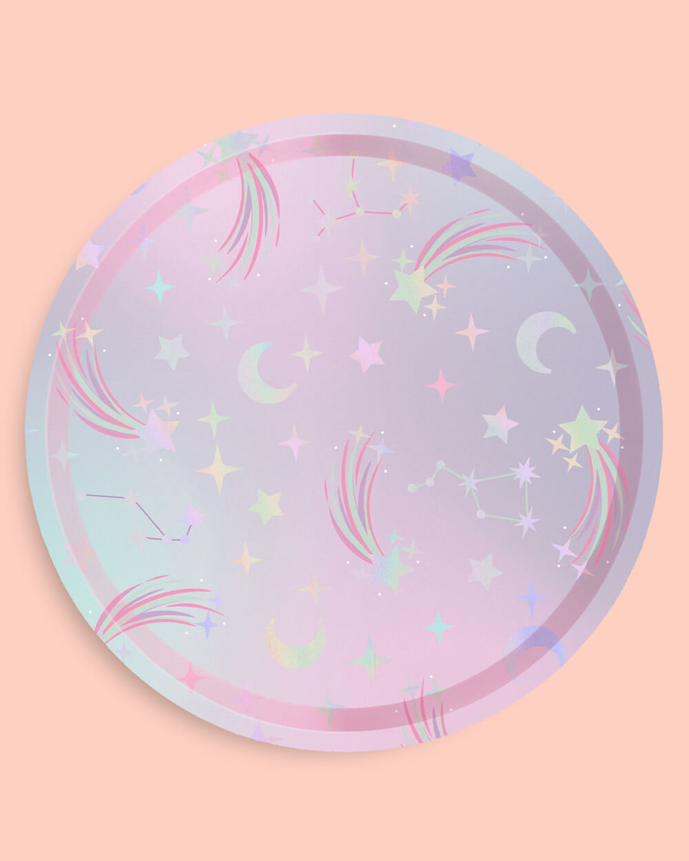 Space Girl Plates - 25 Foil Paper Plates