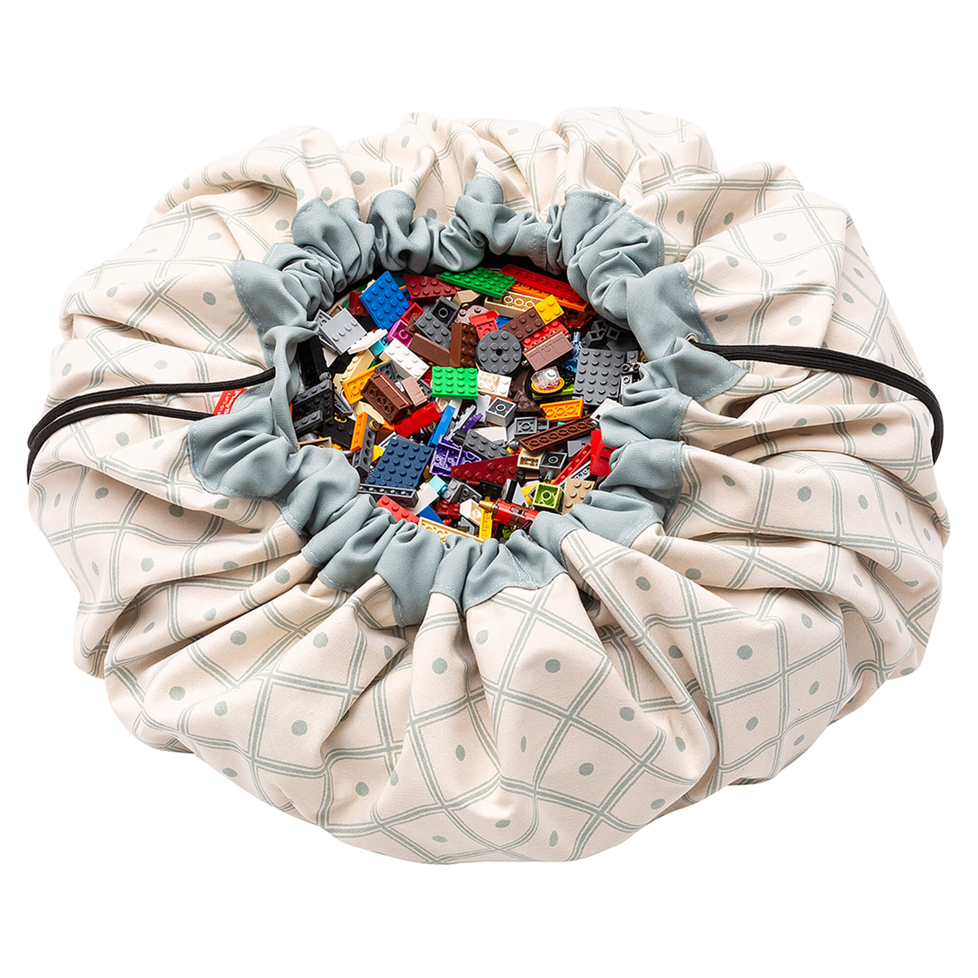 Geo Green Toy Storage Bag