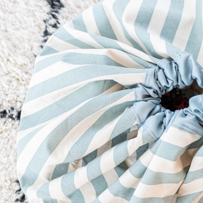 Stripes Green Toy Storage Bag