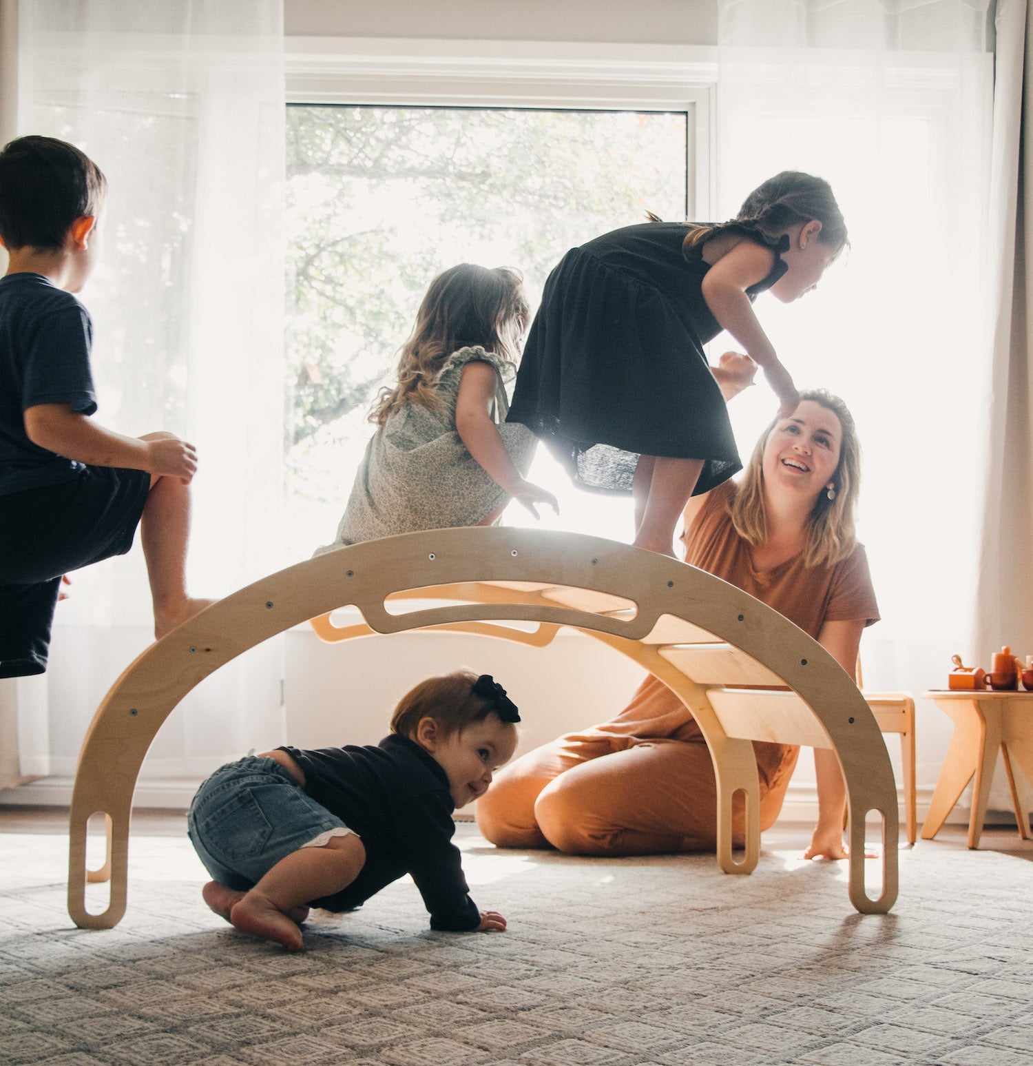 Playarch Xl - Large Wooden Climber And Rocker