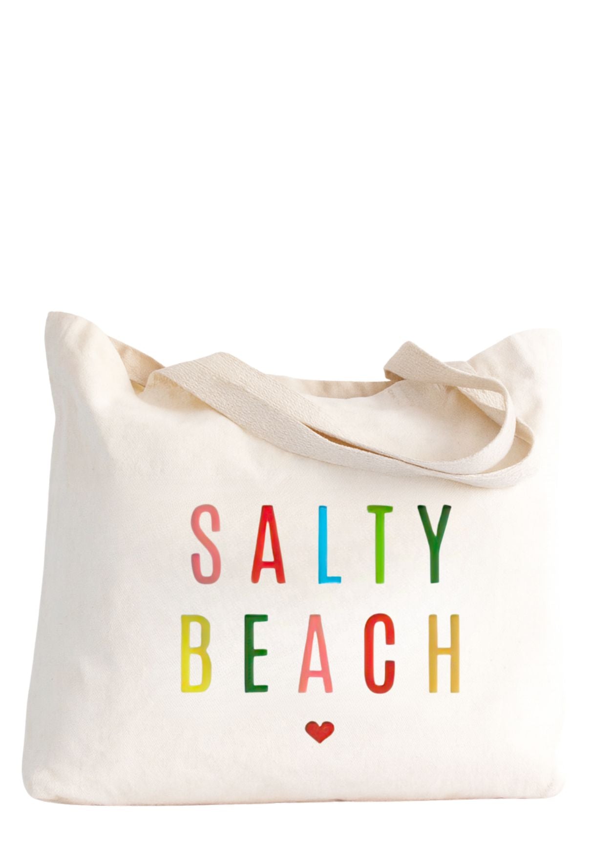 Salty Beach Colorful Tote Bag