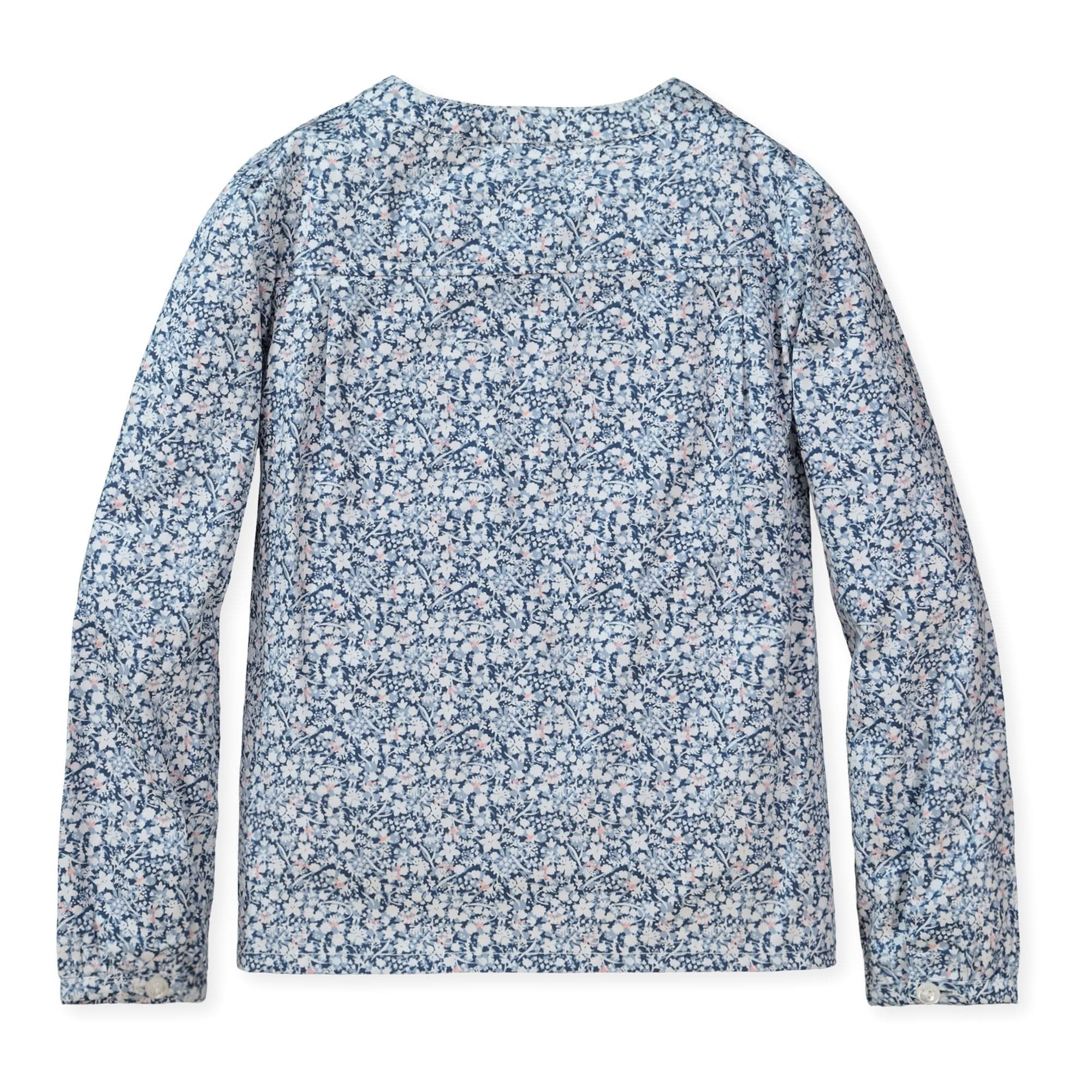 Pleated Button Down Blouse