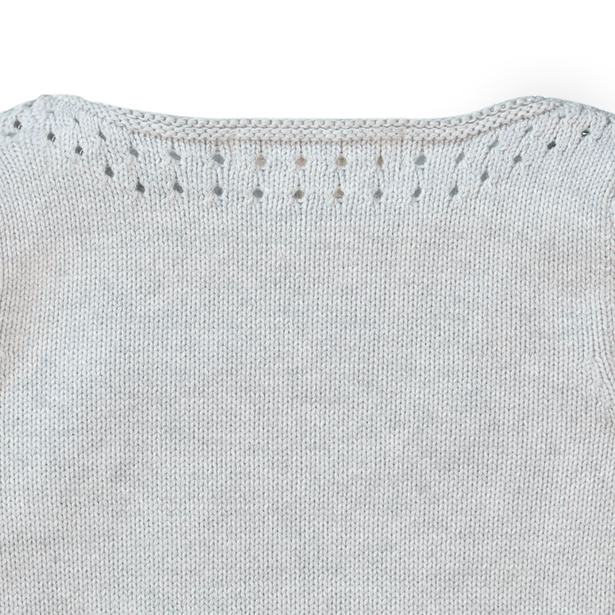 Pointelle Detail Organic Sweater - Baby