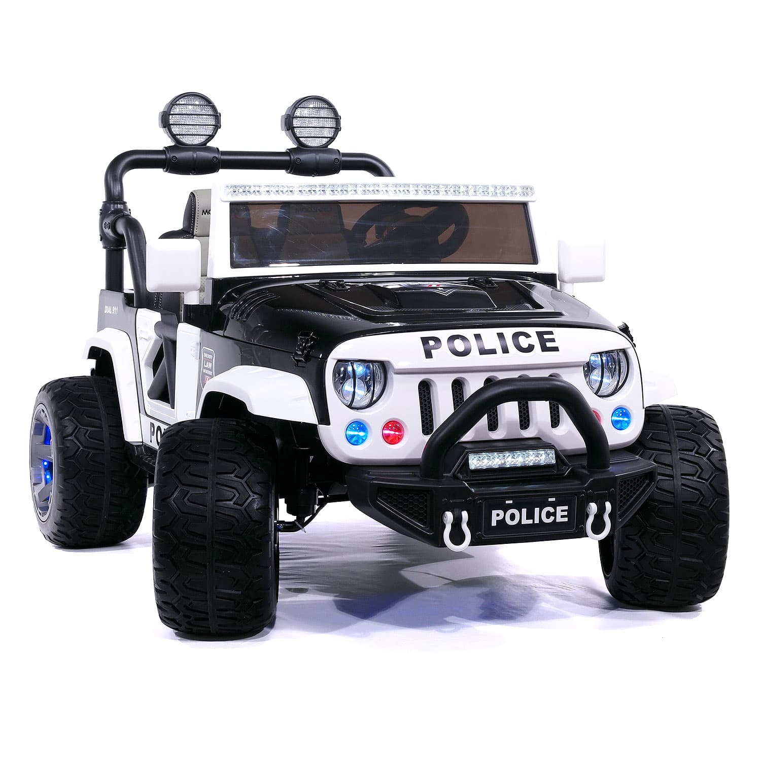 Trail Explorer 24v Kids Ride-on Car Truck With R/c Parental Remote | Police