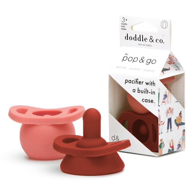Pop & Go Pacifiers - Blush/smash Cake