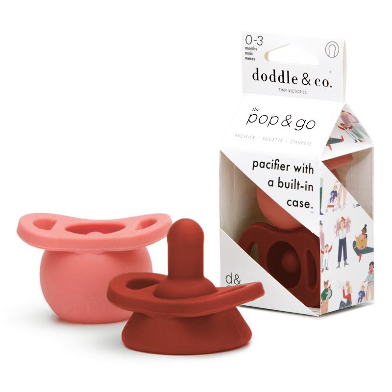 Pop & Go Pacifiers - Blush/smash Cake