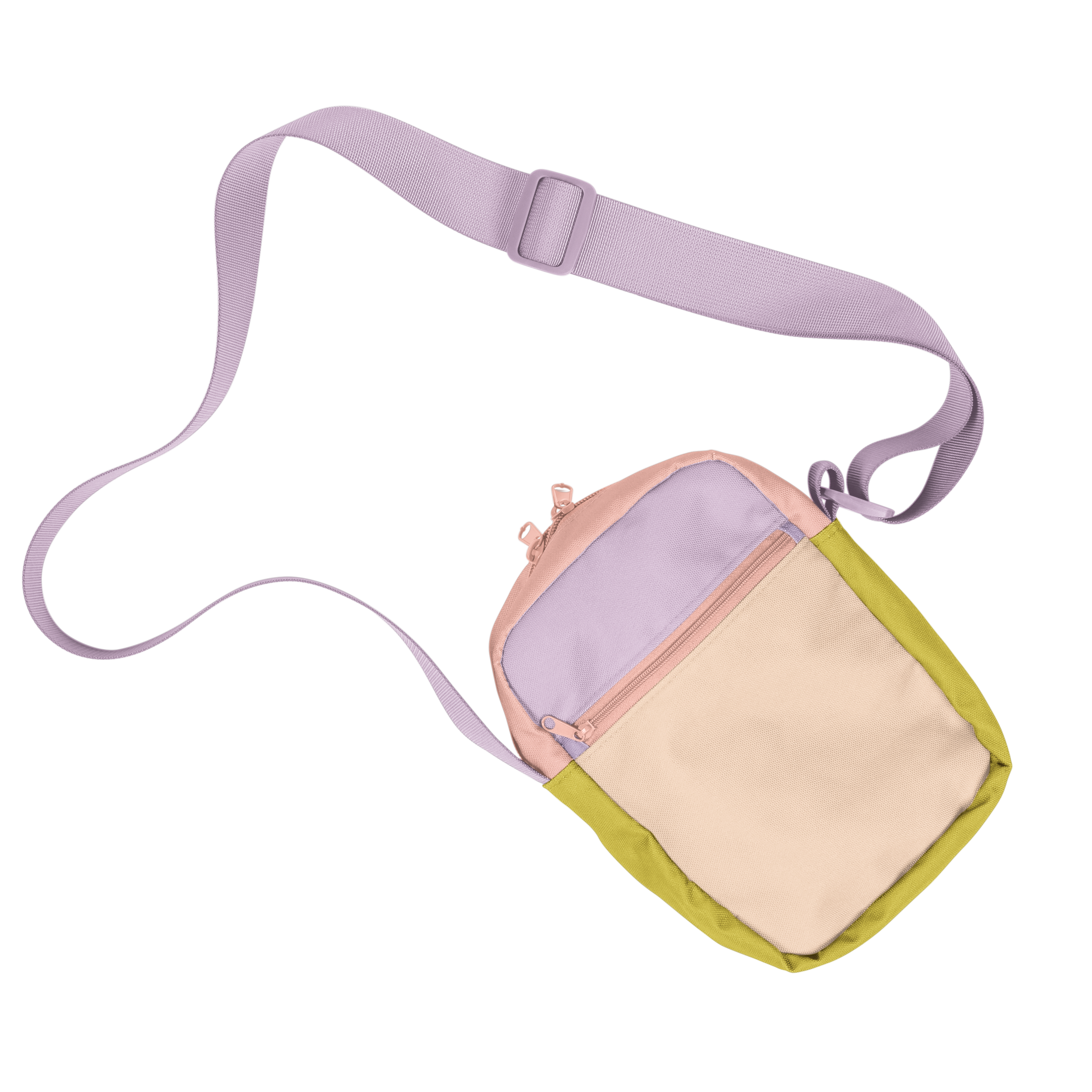 Portrait Crossbody - Peachy Lilac Block
