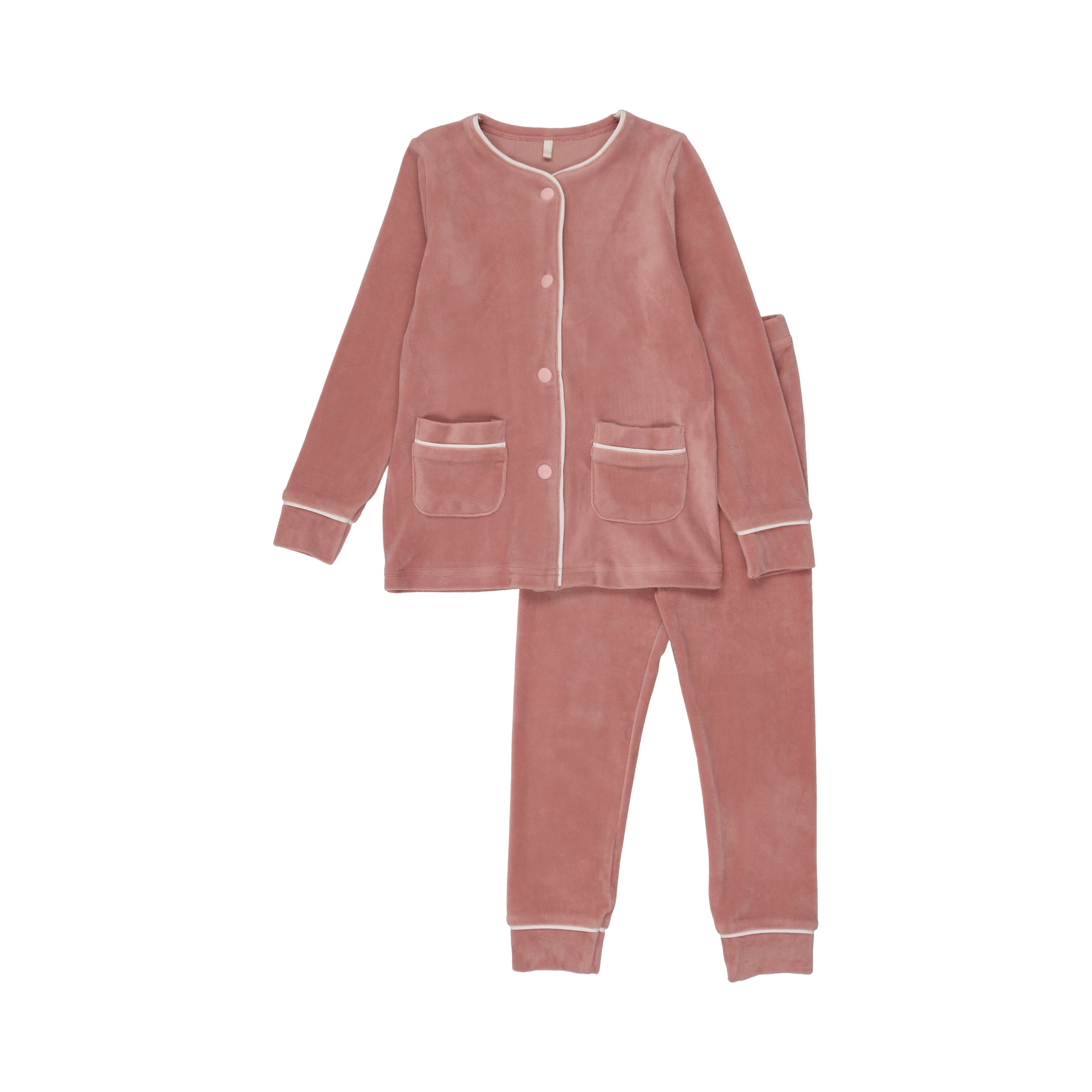 Velour Pj- Dusty Pink