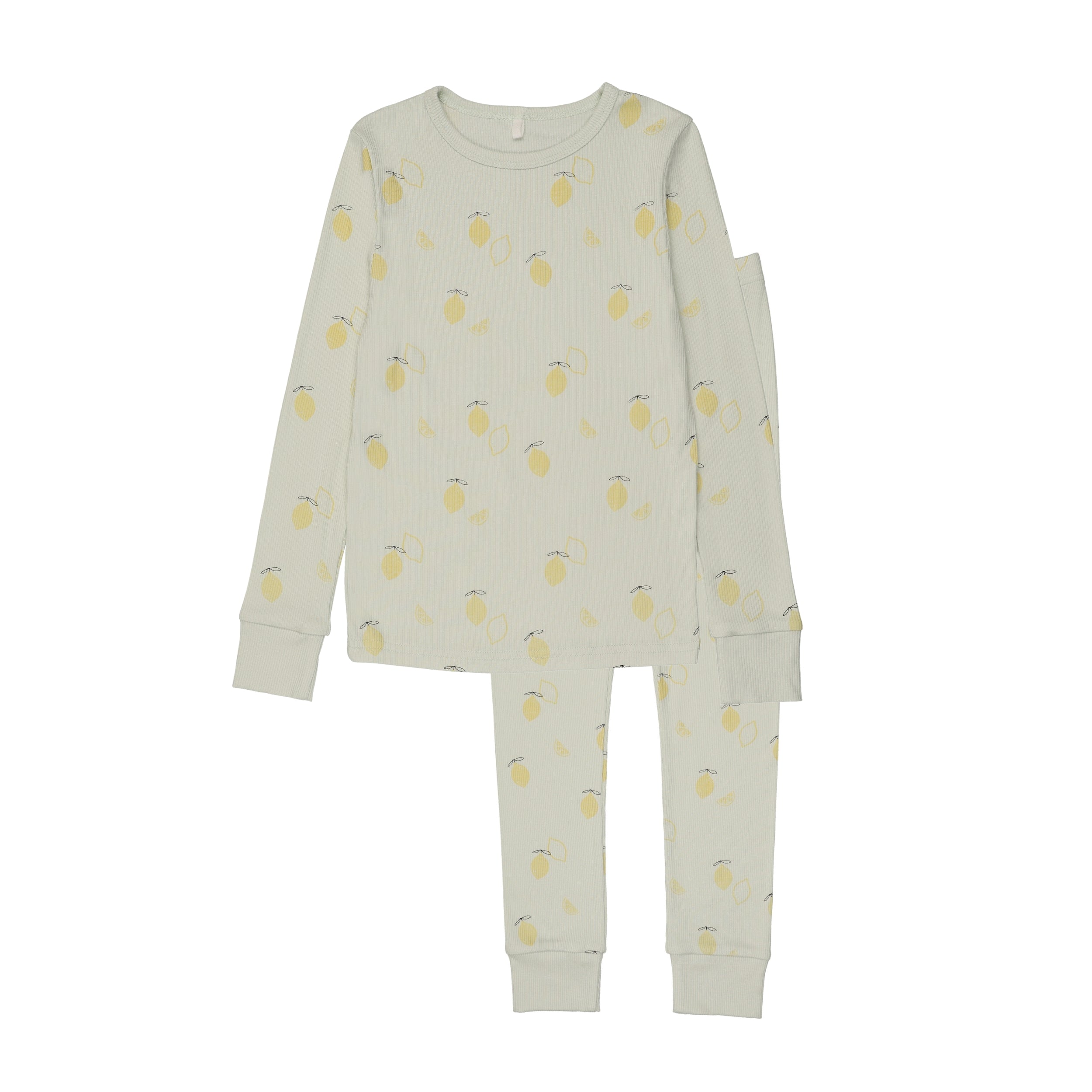 Lemon Print Pj- Mint