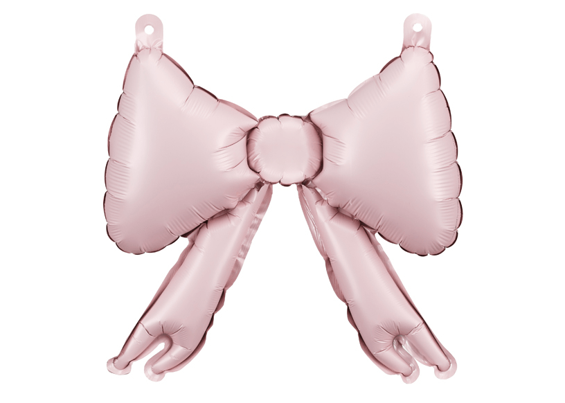 Powder Pink Foil Bow Balloons – 5 Pack | Ellie’s Party Supply