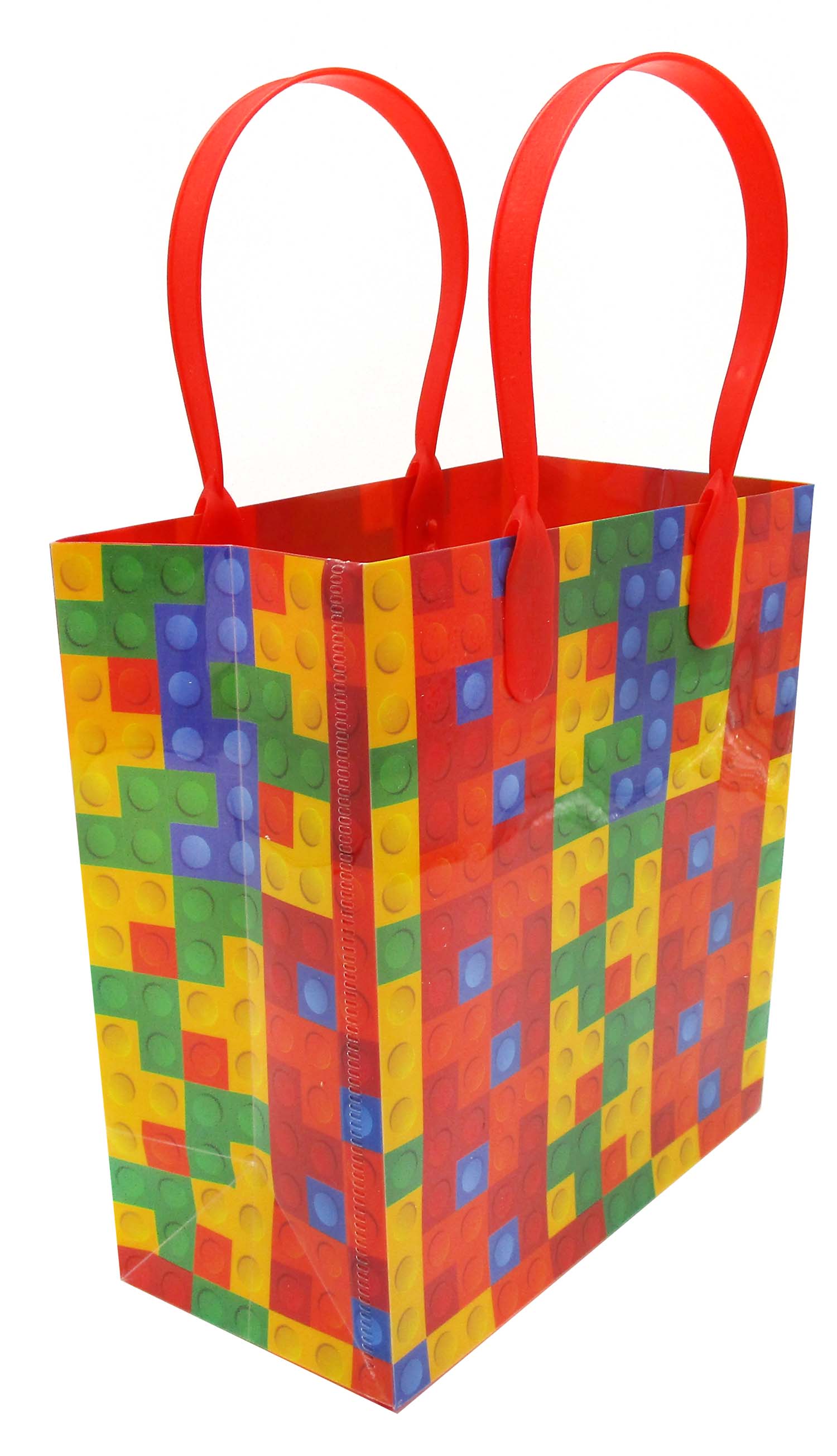 Building Blocks Brick Party Favor Bags Treat - Set Of 6 Or 12