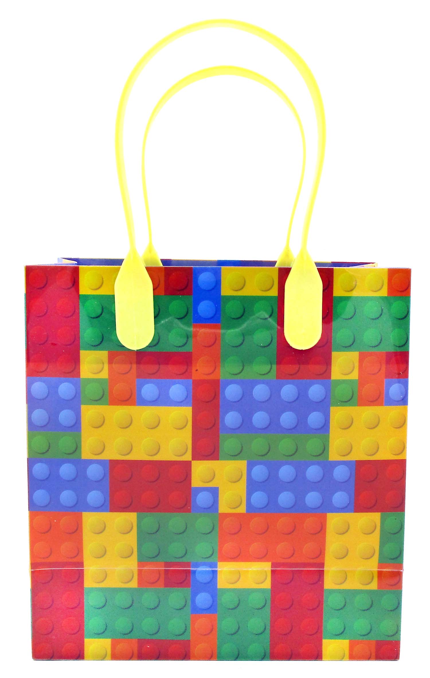 Building Blocks Brick Party Favor Bags Treat - Set Of 6 Or 12