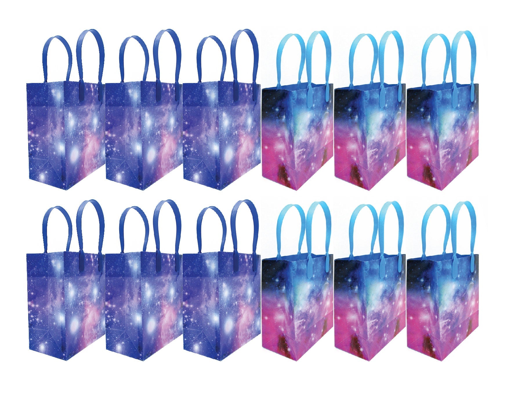 Galaxy Outer Space Party Favor Bags Treat Bags - Set Of 6 Or 12