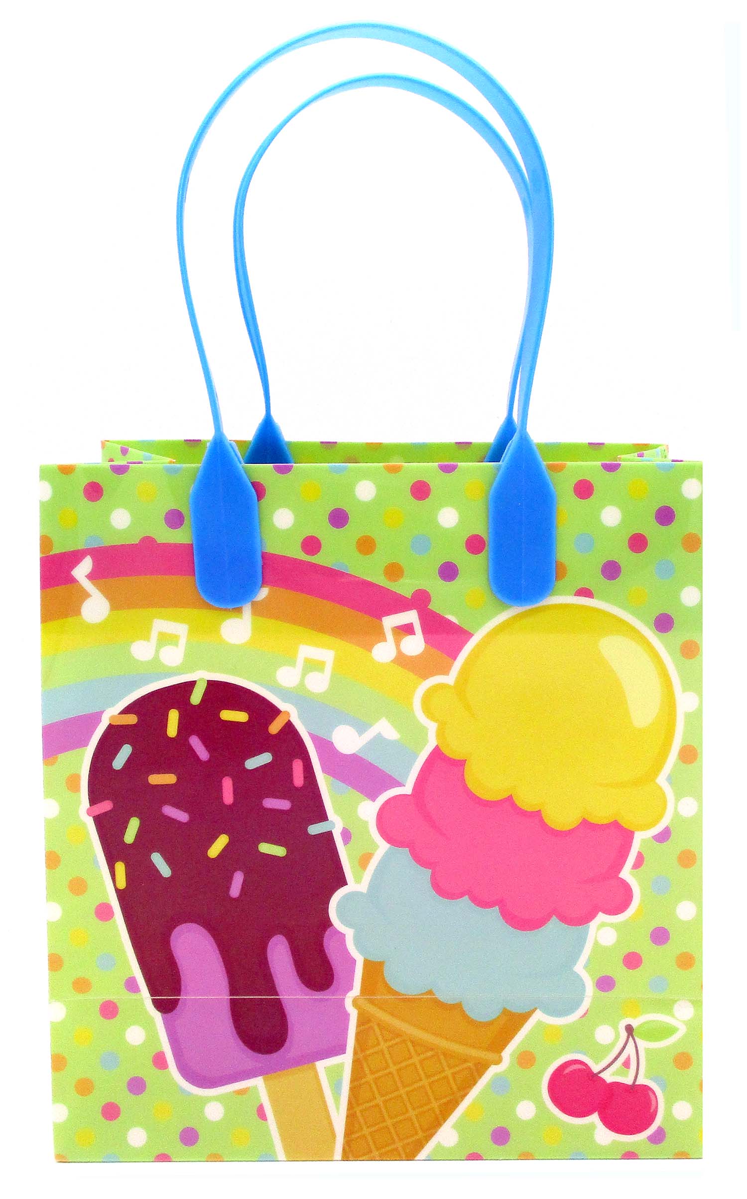 Ice Cream Party Favor Treat Bags - Set Of 6 Or 12