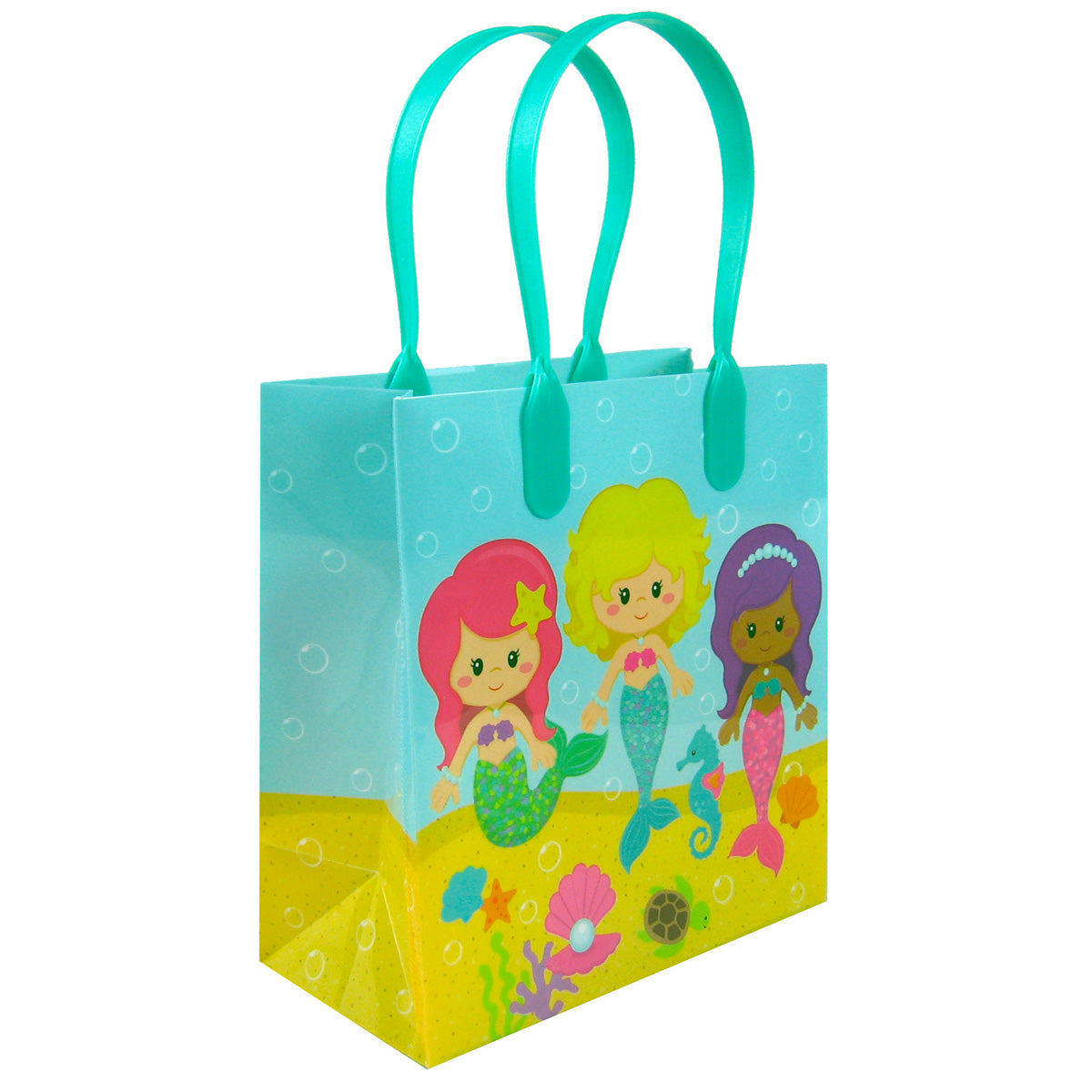 Mermaid Party Favor Bags Treat Bags - Set Of 6 Or 12