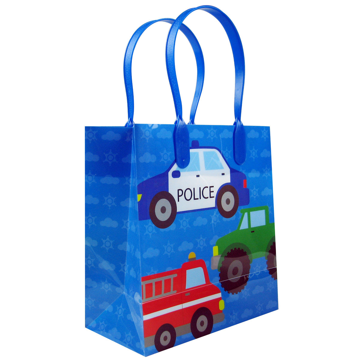 Cars Fire Trucks Transportation Party Favor Bags Treat Bags - Set Of 6 Or 12
