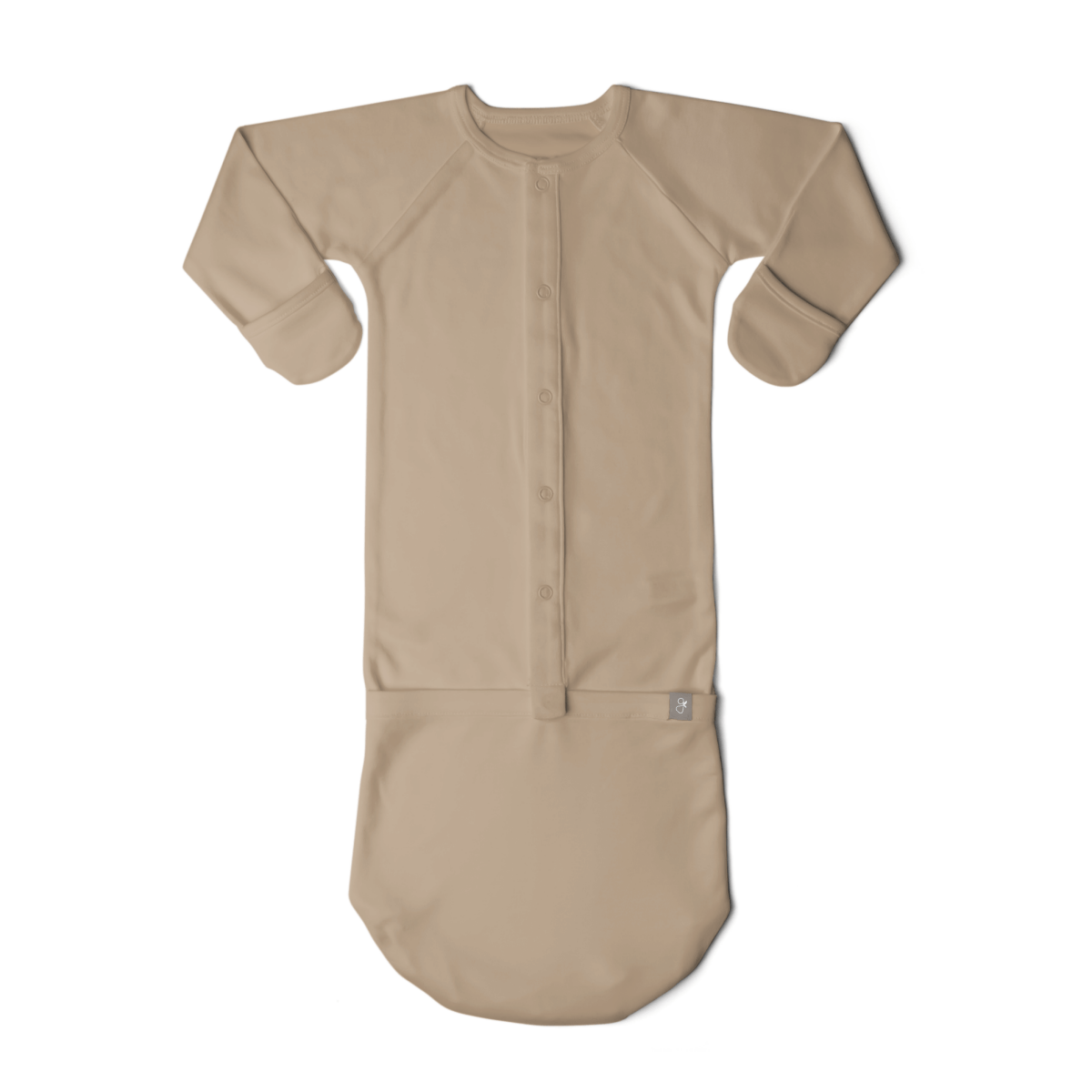Preemie 24 Hour Convertible Gown | Sandstone