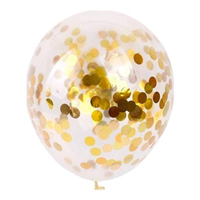 Premium Gold Confetti Latex Balloon Packs (11” And 36”)