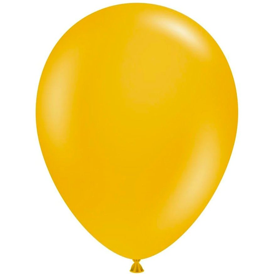 Premium Mustard Yellow Latex Balloon Cluster (5", 11” And 17")