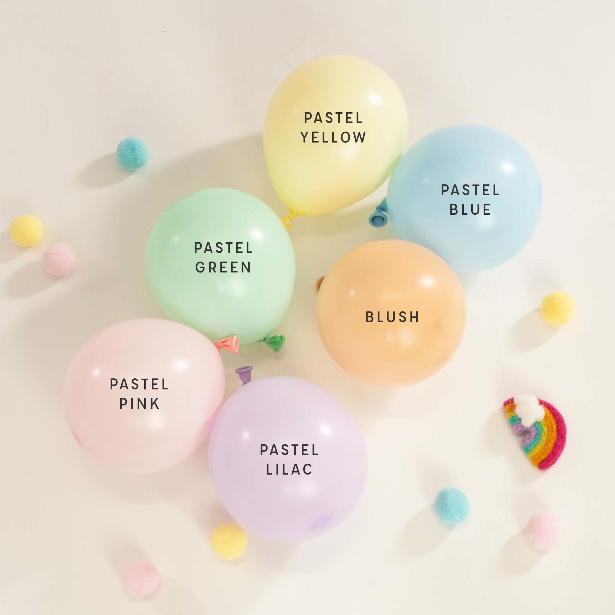 Premium Pastel Blue Latex Balloon Packs (5", 11”, 16”, 24”, And 36”)
