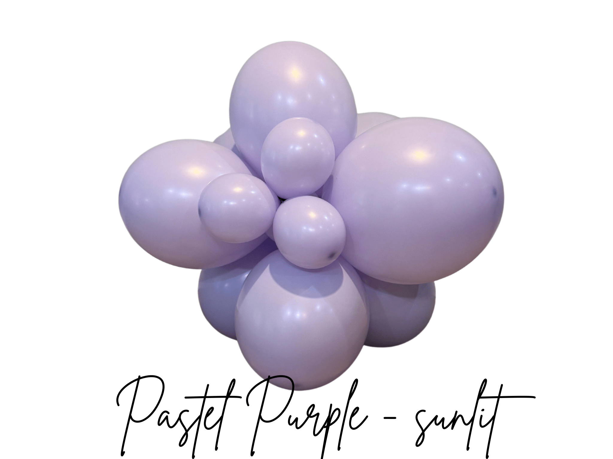 Premium Pastel Lilac Latex Balloon Cluster (5", 11” And 17”)