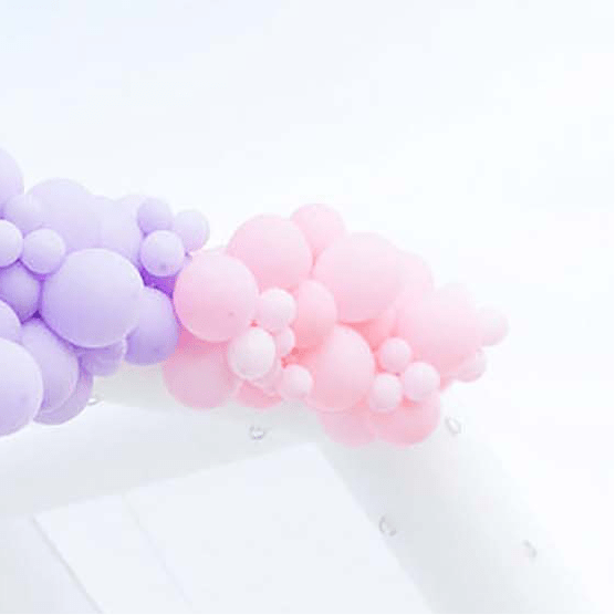 Premium Pastel Pink Latex Balloon Cluster (5", 11” And 17”)