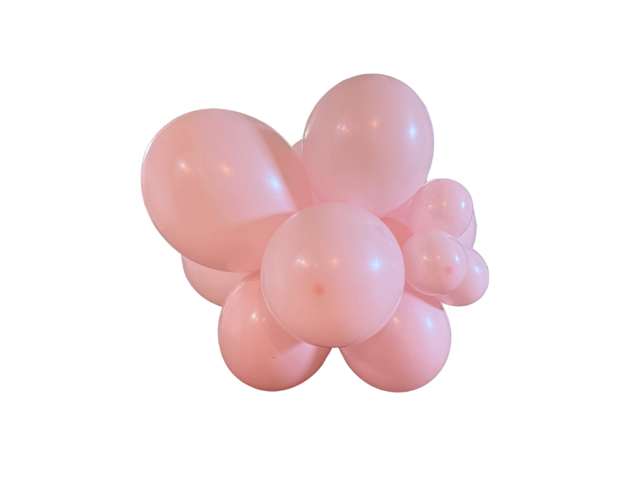 Premium Pastel Pink Latex Balloon Cluster (5", 11” And 17”)