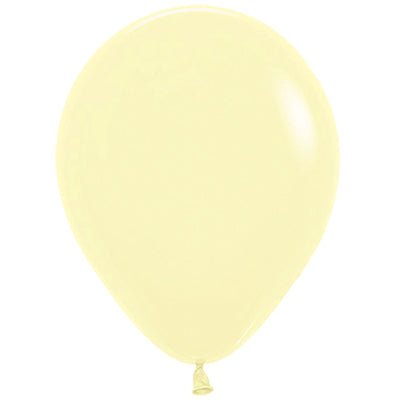 Premium Pastel Yellow Latex Balloon Packs (5", 11”, 16”, 24”, And 36”)