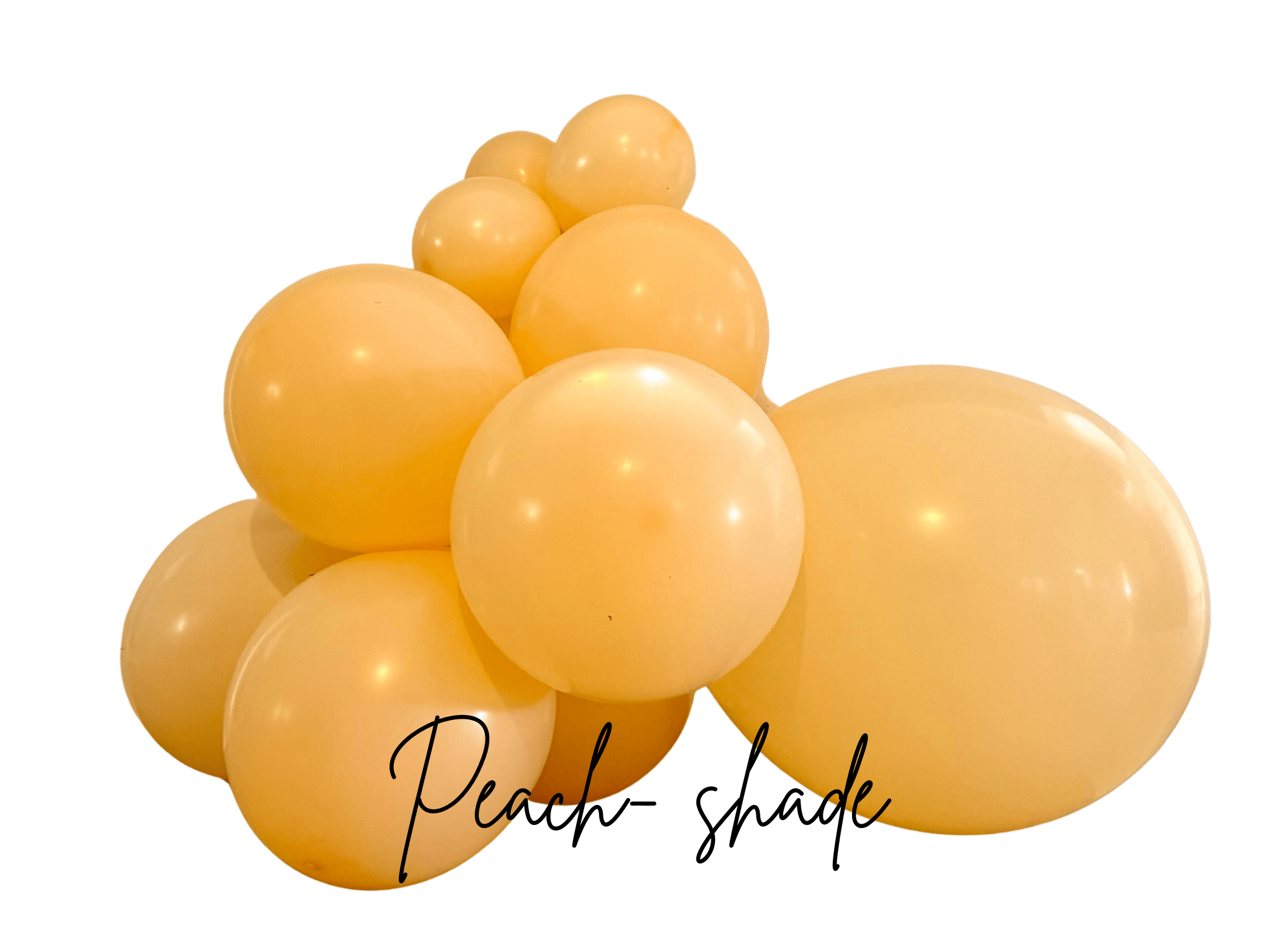 Premium Peach Latex Balloon Cluster (5", 11” And 17”)