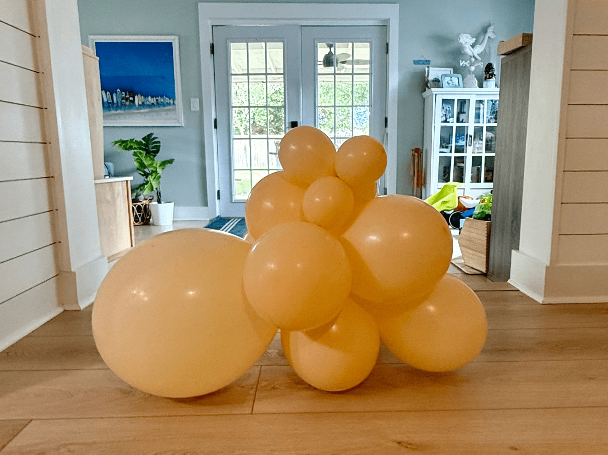 Premium Peach Latex Balloon Cluster (5", 11” And 17”)