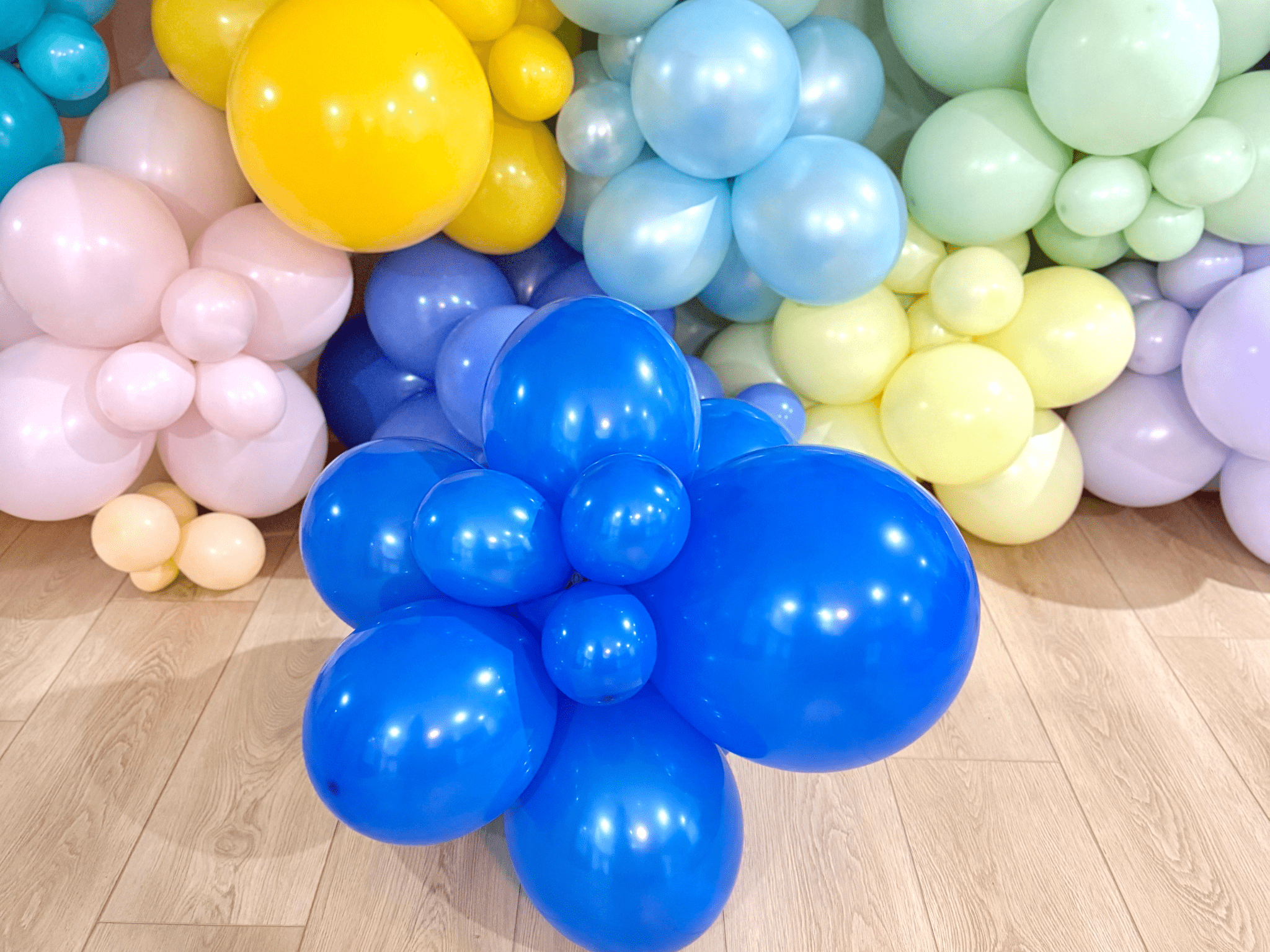 Premium Periwinkle Latex Balloon Cluster (5", 11” And 17")