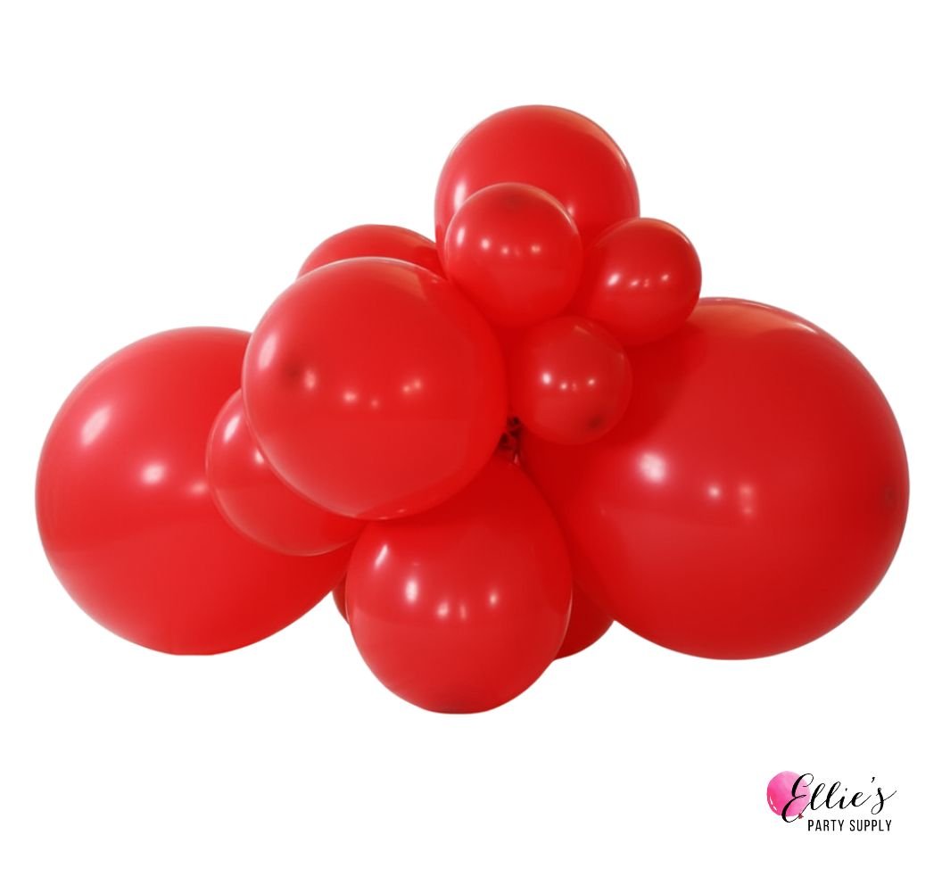 Premium Red Latex Balloon Cluster (5", 11” And 17”)