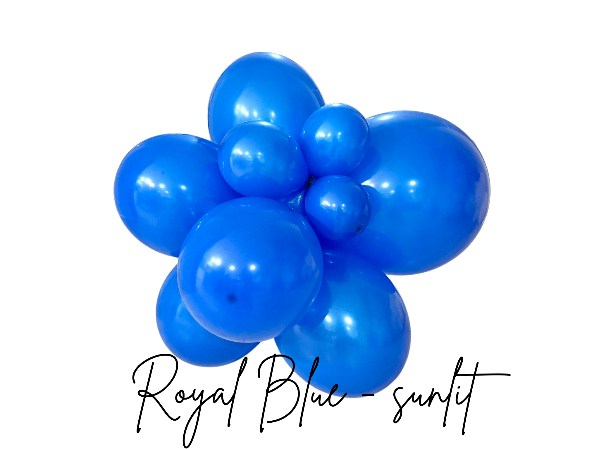Premium Royal Blue Latex Balloon Cluster (5", 11” And 17”)