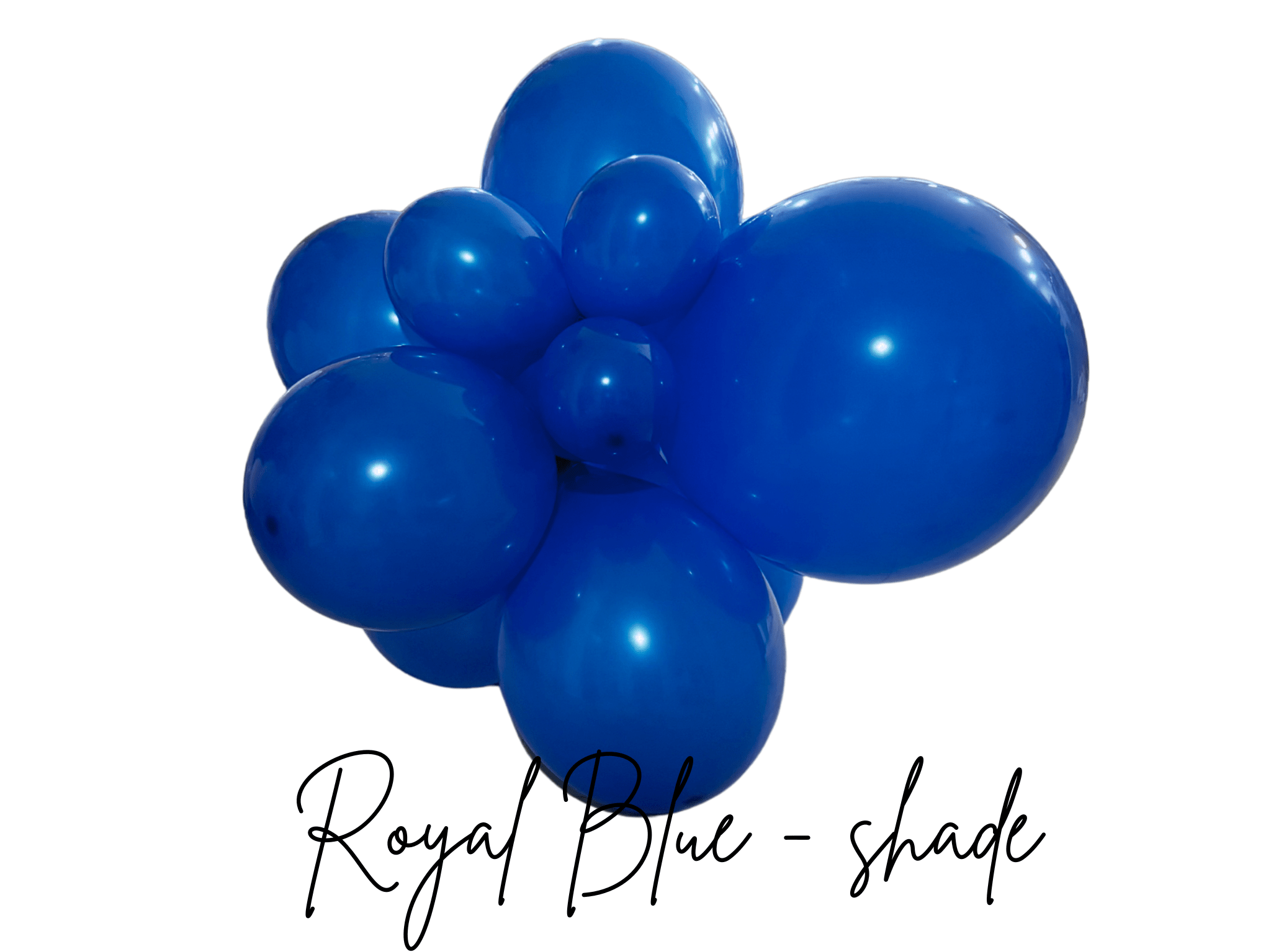 Premium Royal Blue Latex Balloon Cluster (5", 11” And 17”)