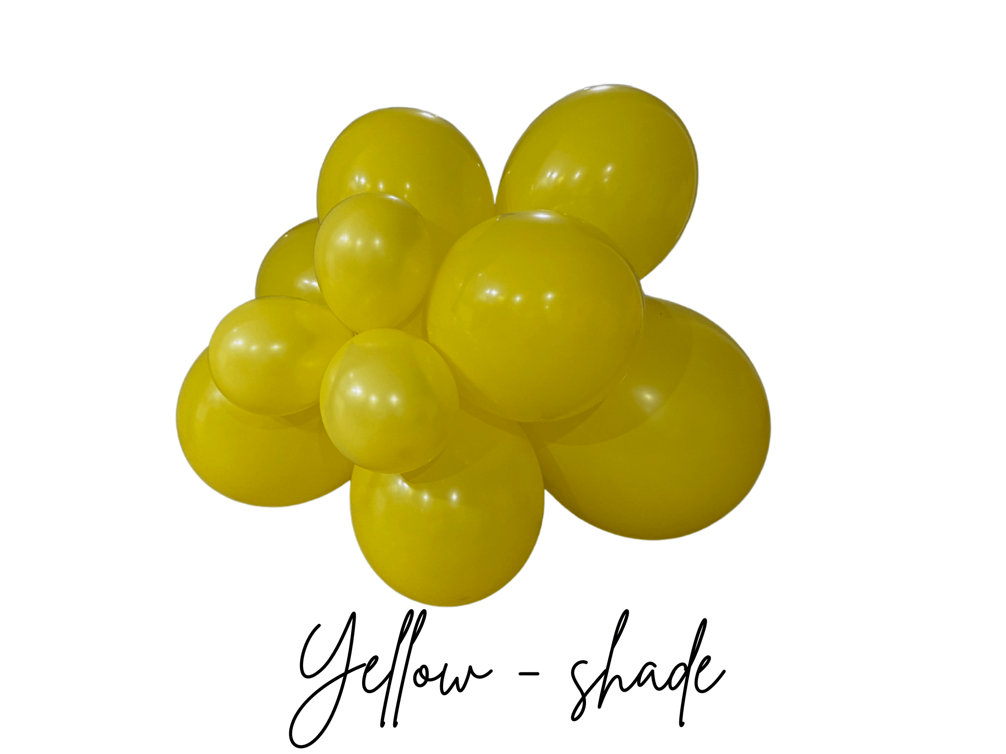 Premium Yellow Latex Balloon Cluster (5", 11” And 17”)