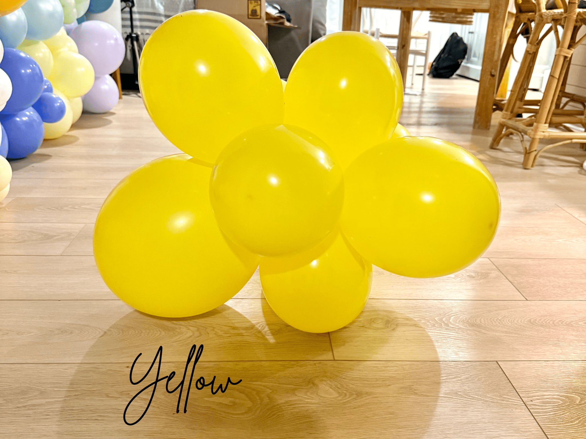 Premium Yellow Latex Balloon Cluster (5", 11” And 17”)
