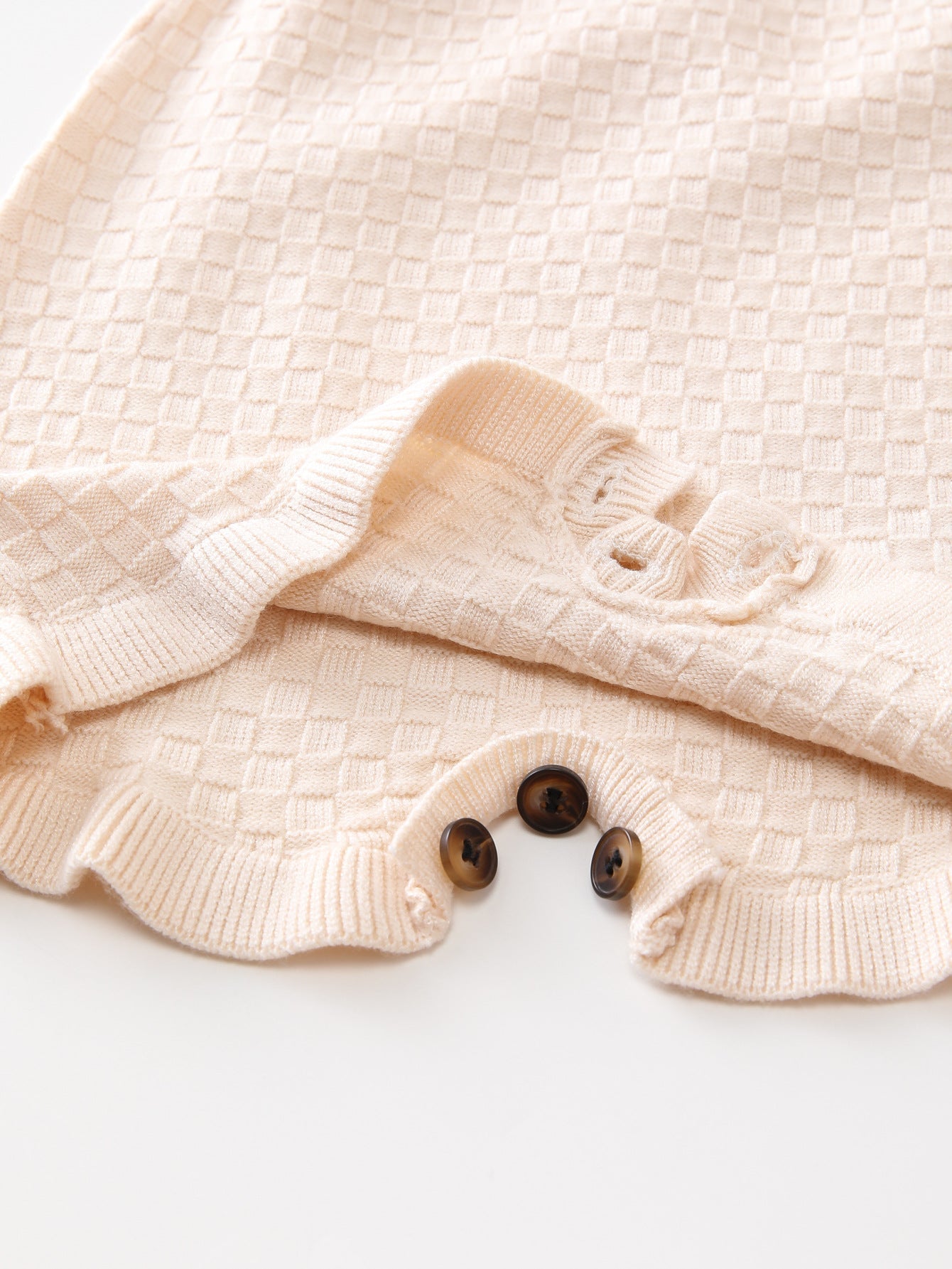 Arrival Summer Baby Kids Girls Plaid Pattern Simple Solid Color Sleeveless Strap Knitted Onesies