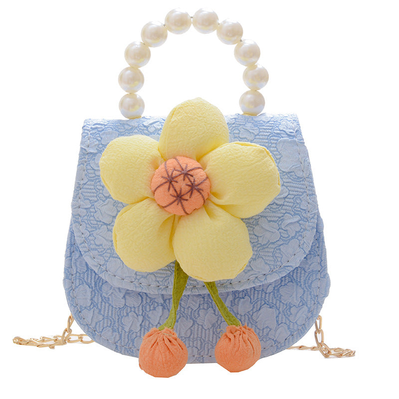 Children Girl Floral Pattern Chanel Style Cute Crossbody Bags