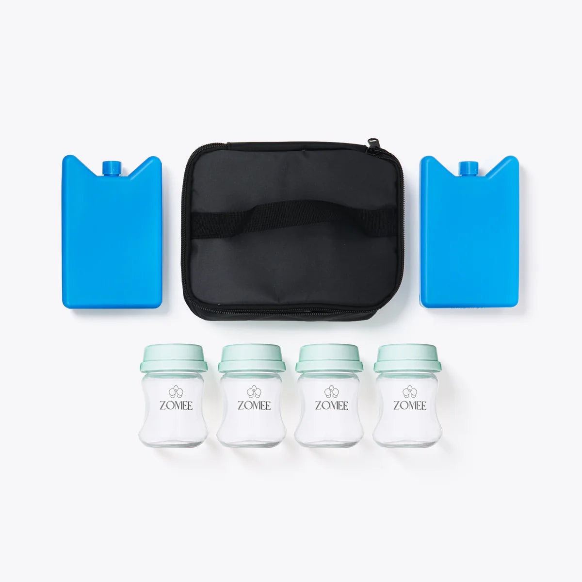 Packable Breast Milk Cooler And Storage Bottles