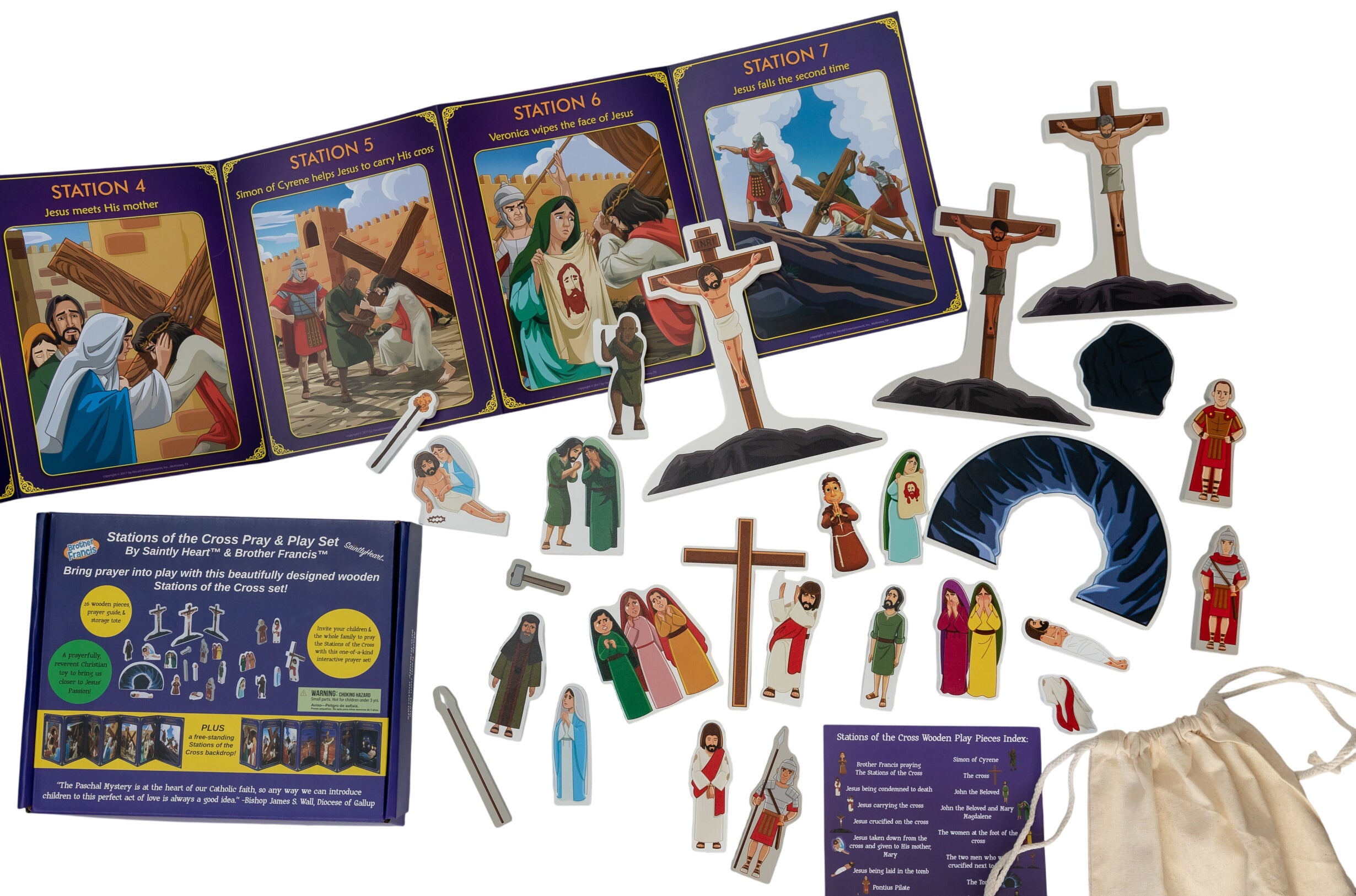 Stations Of The Cross Pray & Play Set - By & Brother Francis